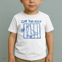Got Too Silly Funny Duck, Silly Goose Funny, meme Toddler T-Shirt thumb 2