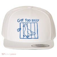 Got Too Silly Funny Duck, Silly Goose Funny, meme Wool Snapback Cap thumb 0