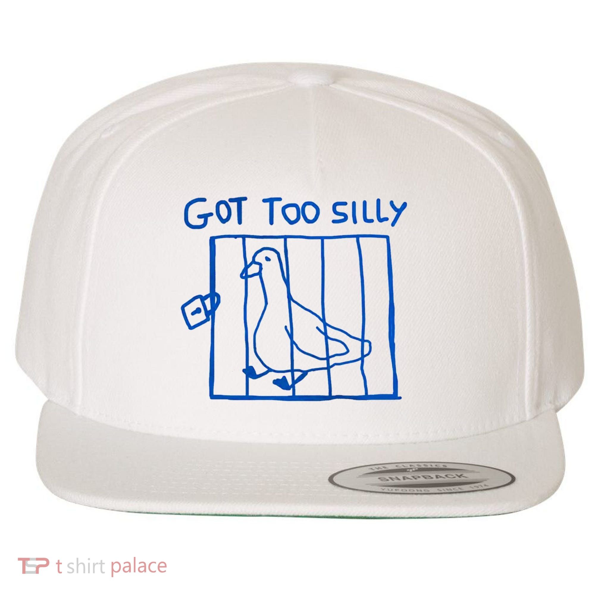 Got Too Silly Funny Duck, Silly Goose Funny, meme Wool Snapback Cap