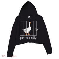 Got Too Silly  Silly Goose Crop Fleece Hoodie thumb 0