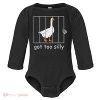 Got Too Silly  Silly Goose Baby Long Sleeve Bodysuit thumb 0