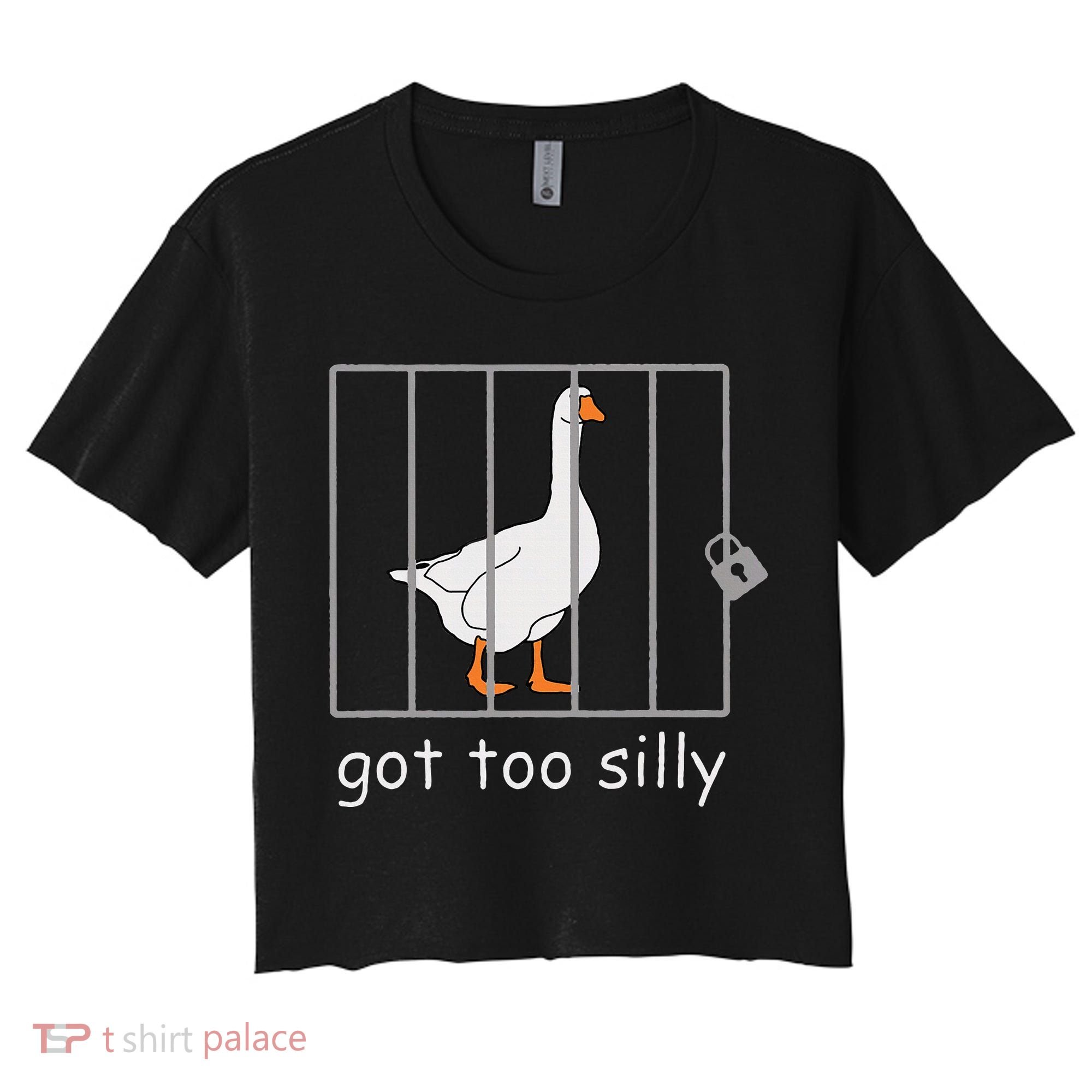Got Too Silly  Silly Goose Women's Crop Top Tee