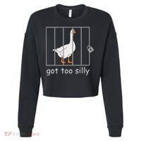 Got Too Silly  Silly Goose Cropped Pullover Crew thumb 0