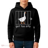 Got Too Silly  Silly Goose Kids Hoodie thumb 4