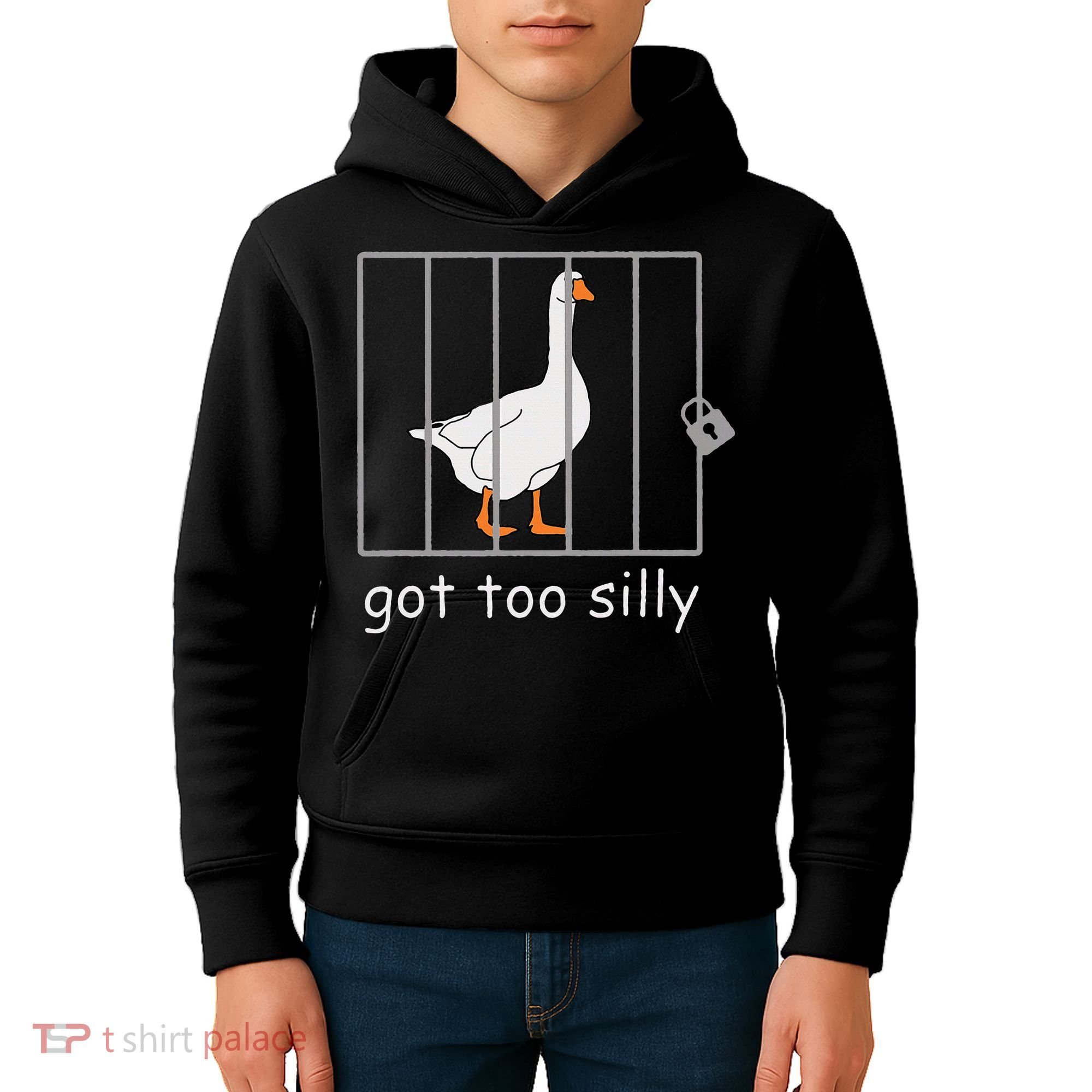 Got Too Silly  Silly Goose Kids Hoodie