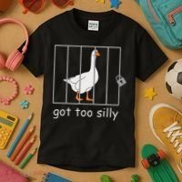Got Too Silly  Silly Goose Kids T-Shirt thumb 3