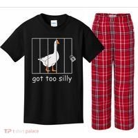 Got Too Silly  Silly Goose Kids Plaid Pajama Set thumb 0