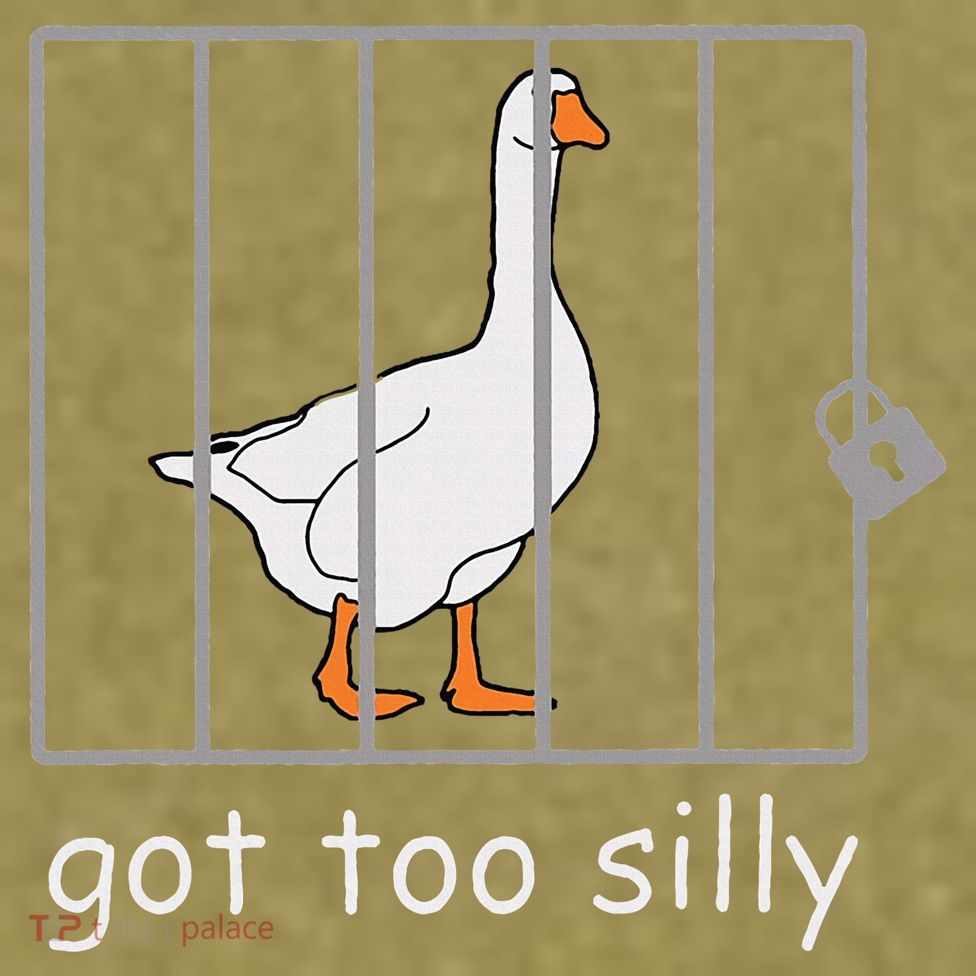 Got Too Silly  Silly Goose Garment-Dyed Women's Muscle Tee