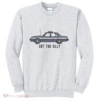 Got Too Silly Goose And Playful Police Car Humor Sweatshirt thumb 0