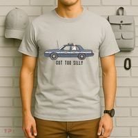 Got Too Silly Goose And Playful Police Car Humor T-Shirt thumb 6