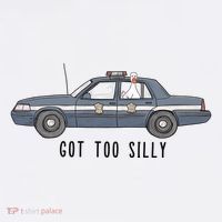 Got Too Silly Goose And Playful Police Car Humor Hoodie thumb 2