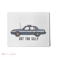 Got Too Silly Goose And Playful Police Car Humor Mousepad thumb 0