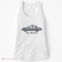 Got Too Silly Goose And Playful Police Car Humor Women's Tank Top thumb 0