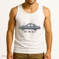 Got Too Silly Goose And Playful Police Car Humor Tank Top thumb 3