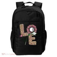 Golf T Shirts, Love Golf Leopard Sunflower Sports Ball Valentine Plus Size Backpack thumb 0