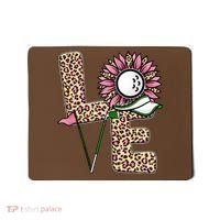Golf T Shirts, Love Golf Leopard Sunflower Sports Ball Valentine Plus Size Mousepad thumb 0