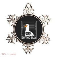 Got Too Silly Silly Goose Mugshot Goose Mugshot Ornament thumb 0