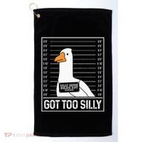 Got Too Silly Silly Goose Mugshot Goose Mugshot Golf Towel thumb 0