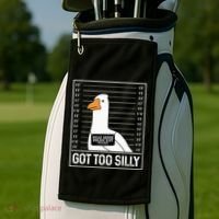 Got Too Silly Silly Goose Mugshot Goose Mugshot Golf Towel thumb 2