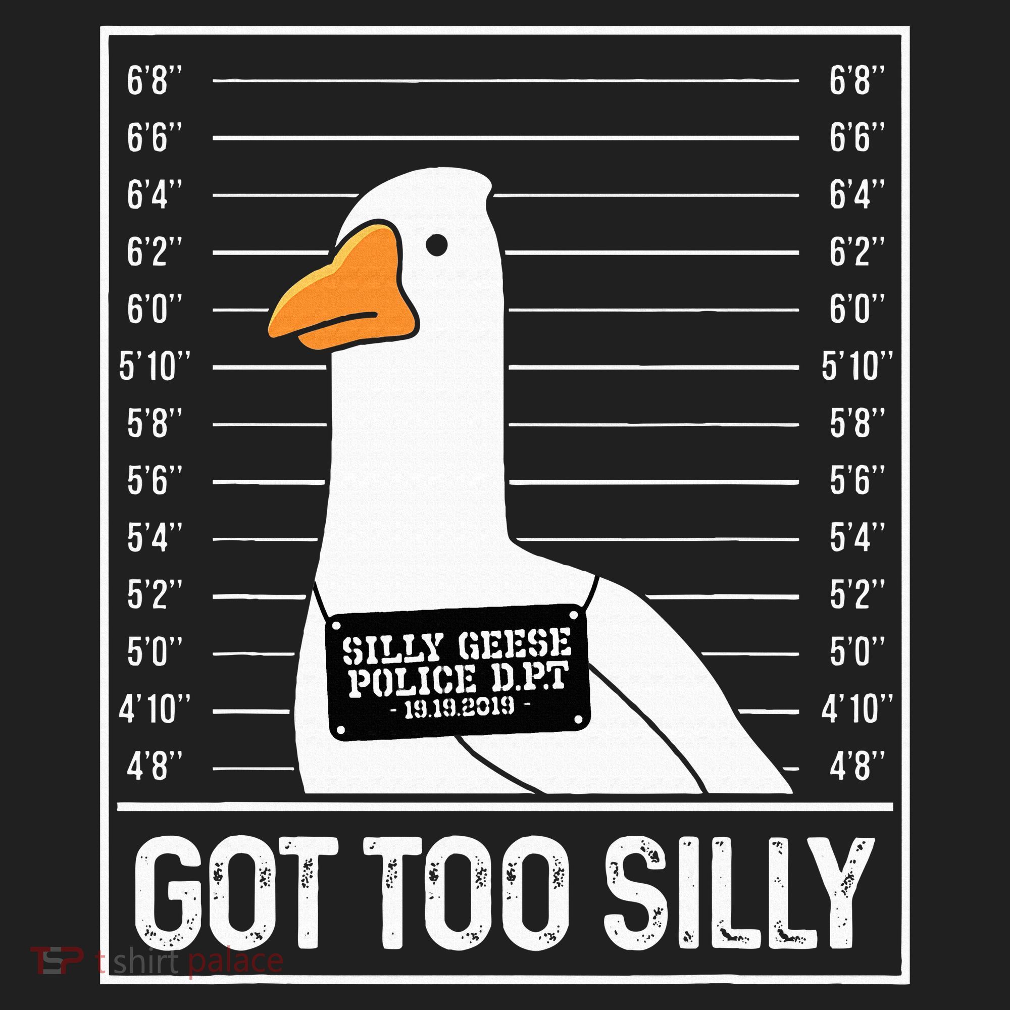 Got Too Silly Silly Goose Mugshot Goose Mugshot Golf Towel