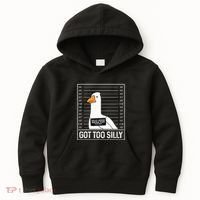 Got Too Silly Silly Goose Mugshot Goose Mugshot Kids Hoodie thumb 0
