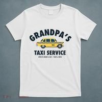 Grandpa's Taxi Service Funny Grandparent Gift T-Shirt thumb 5