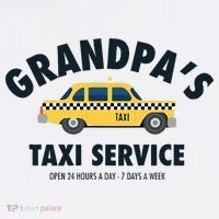 Grandpa's Taxi Service Funny Grandparent Gift Women's Hoodie thumb 2