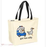 Got Too Silly Funny Goose Police Tote Bag thumb 2