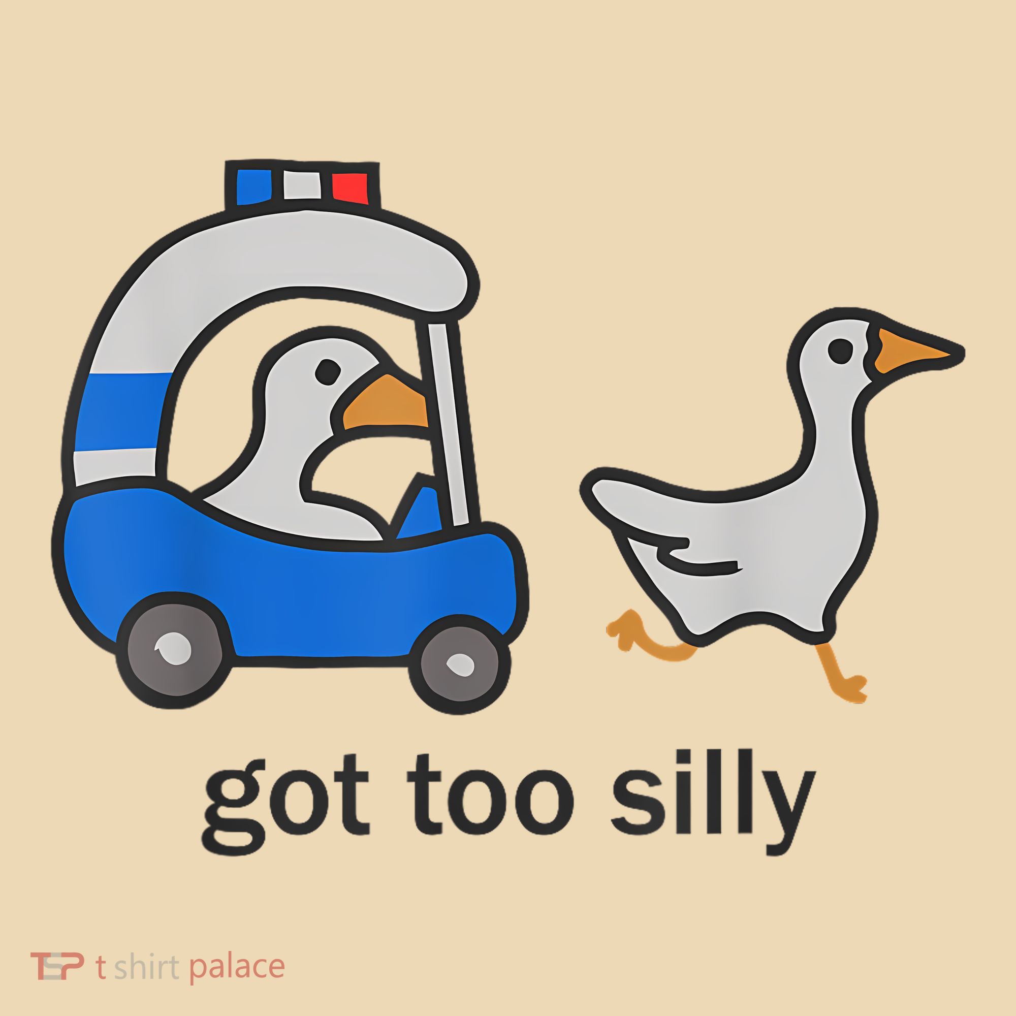 Got Too Silly Funny Goose Police Tote Bag