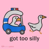 Got Too Silly Funny Goose Police Coaster thumb 2