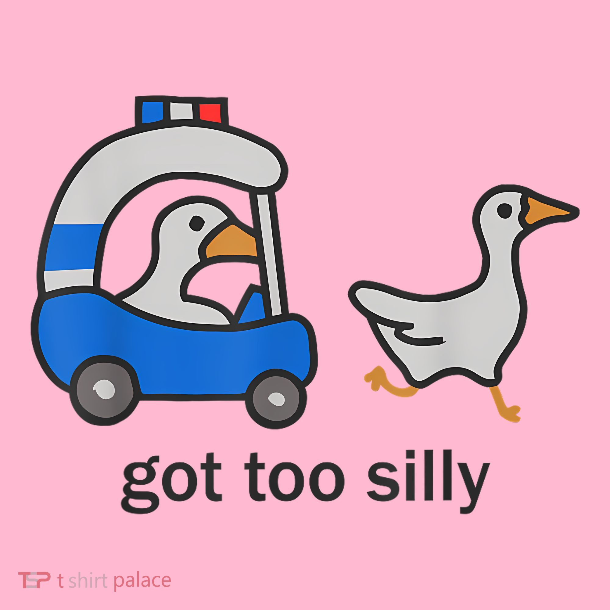 Got Too Silly Funny Goose Police Coaster