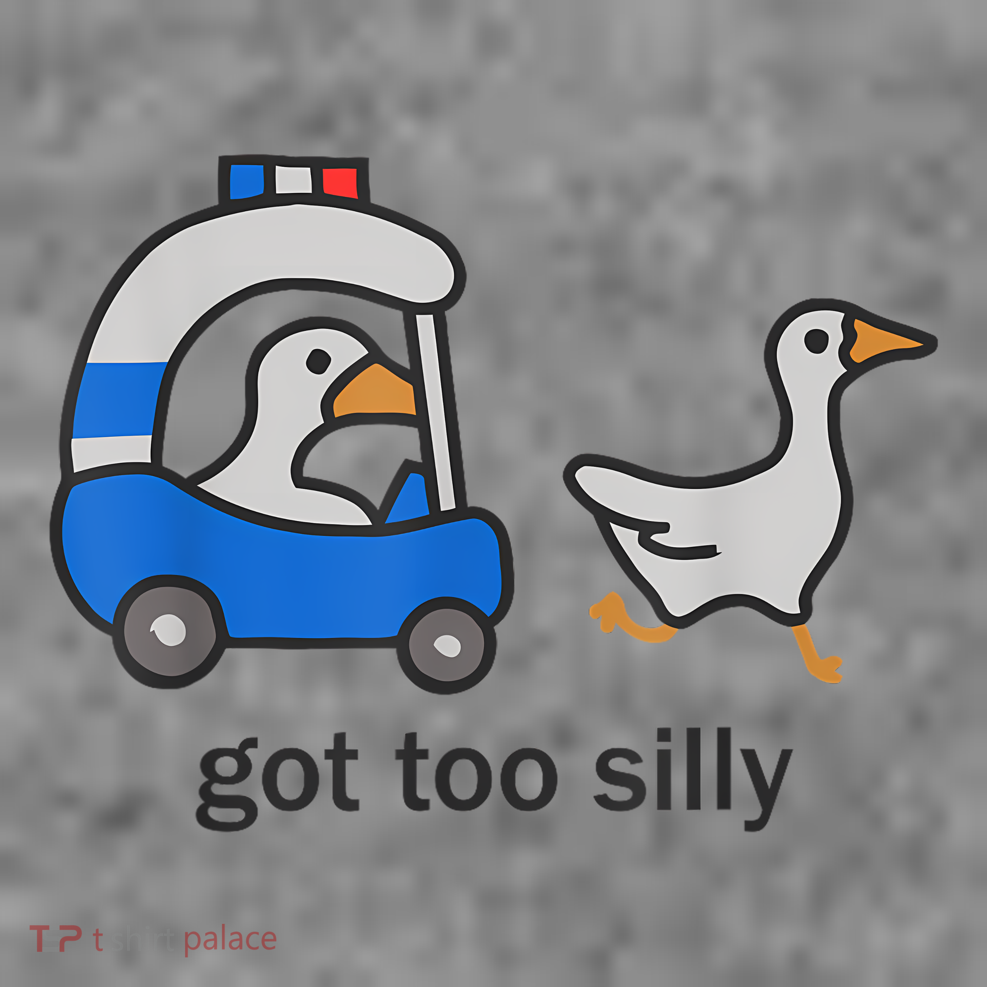 Got Too Silly Funny Goose Police Toddler Hoodie