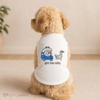 Got Too Silly Funny Goose Police Doggie Tank thumb 2