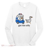 Got Too Silly Funny Goose Police Long Sleeve Shirt thumb 0