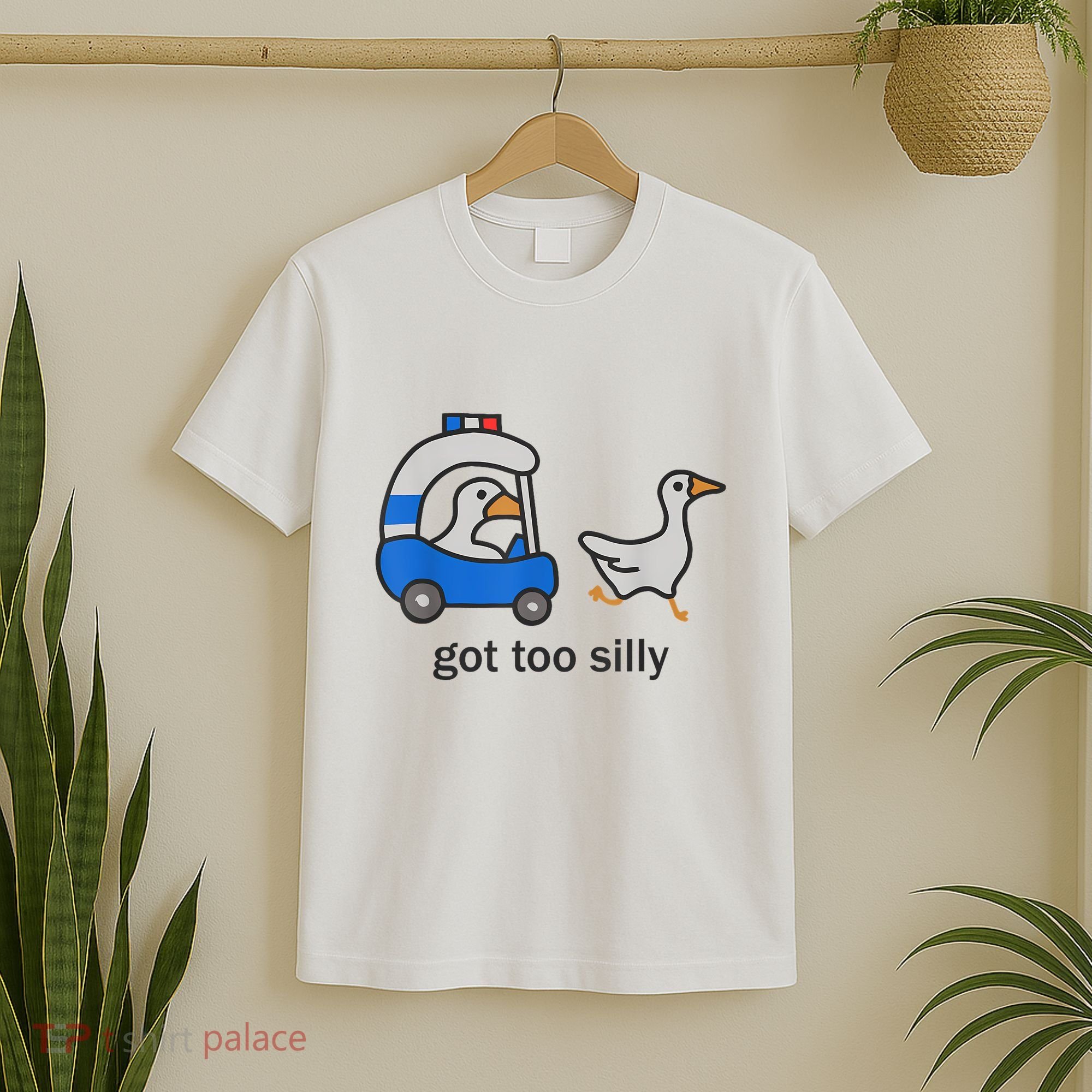 Got Too Silly Funny Goose Police T-Shirt