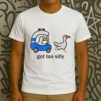 Got Too Silly Funny Goose Police T-Shirt thumb 3