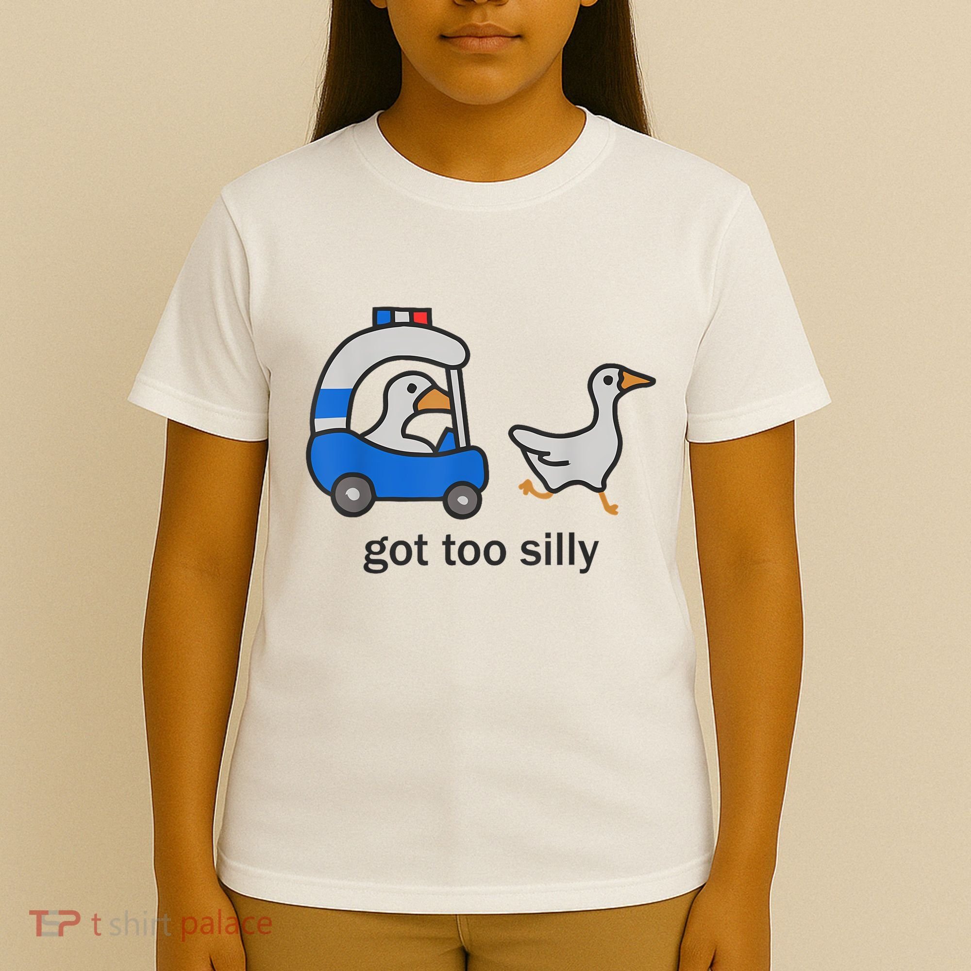 Got Too Silly Funny Goose Police T-Shirt