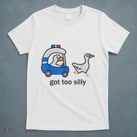 Got Too Silly Funny Goose Police T-Shirt thumb 5