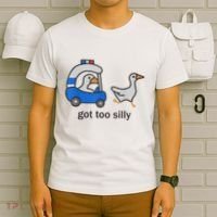 Got Too Silly Funny Goose Police T-Shirt thumb 6