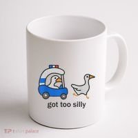 Got Too Silly Funny Goose Police Coffee Mug thumb 1