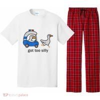 Got Too Silly Funny Goose Police Pajama Set thumb 0