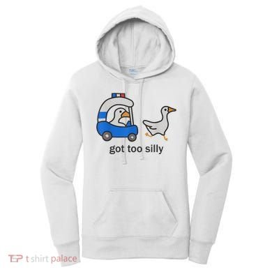 Got Too Silly Funny Goose Police Women's Hoodie