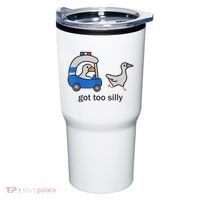 Got Too Silly Funny Goose Police Tumbler thumb 0