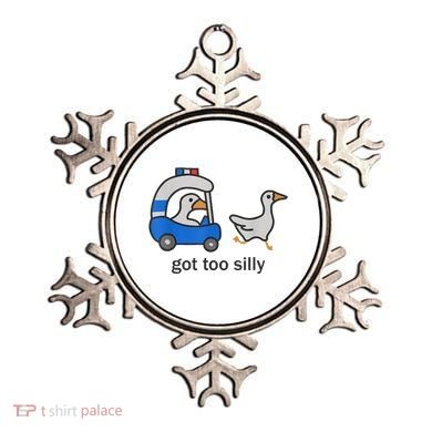 Got Too Silly Funny Goose Police Ornament