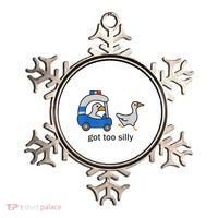 Got Too Silly Funny Goose Police Ornament thumb 0