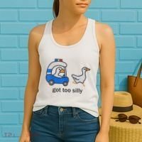 Got Too Silly Funny Goose Police Women's Tank Top thumb 2