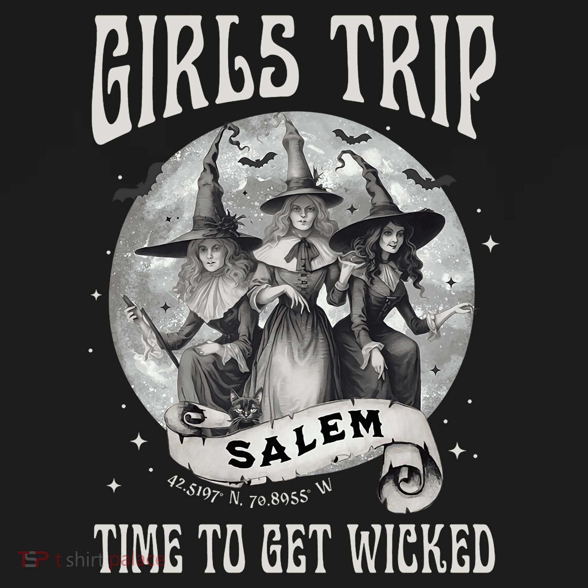 Girls Trip Salem Retro Salem 1692 They Missed One Witch Bucket Hat