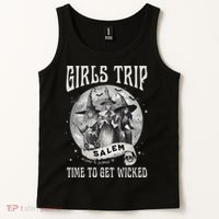 Girls Trip Salem Retro Salem 1692 They Missed One Witch Tank Top thumb 2