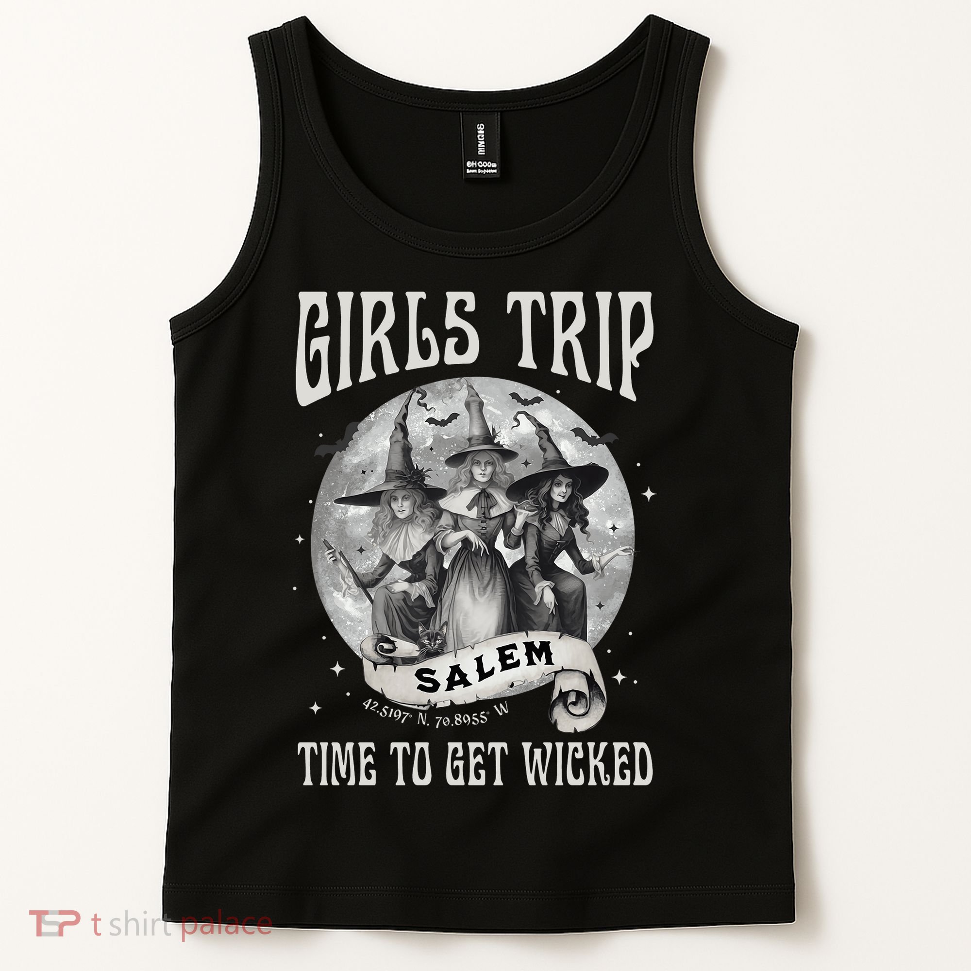 Girls Trip Salem Retro Salem 1692 They Missed One Witch Tank Top