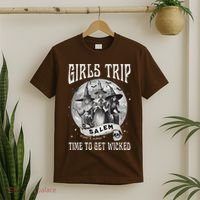 Girls Trip Salem Retro Salem 1692 They Missed One Witch T-Shirt thumb 2